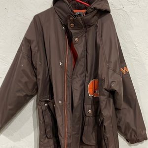 Vintage Cleveland browns insulated coat